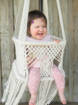 Crotchet Macrame Baby Toddler Swing_1