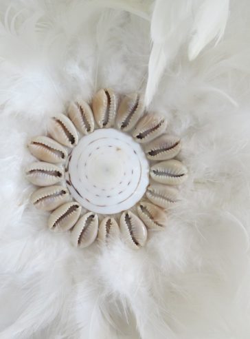 White Feather Angel Wings Juju Hat